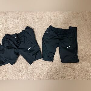 2 Piece Unisex Nike Black Athletic Joggers, size L & XL